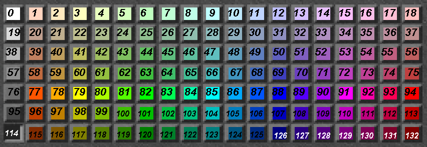 imagem das cores do cliente do tibia