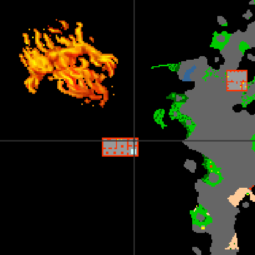 Localização do calabouço dos fire elementals (Minimap)