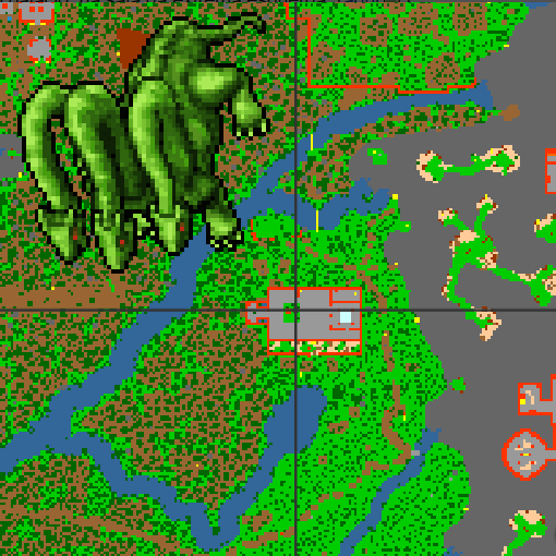 Localização do calabouço das hydras (Minimap)