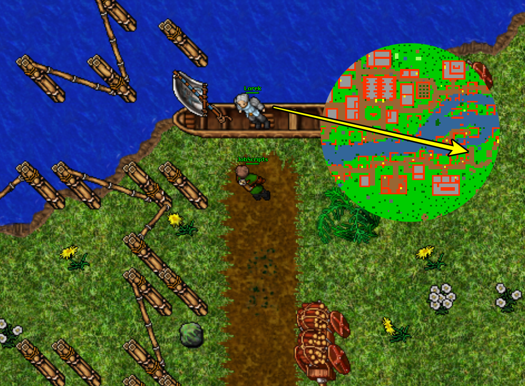 Localização do NPC Lorek
