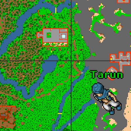 Localização do NPC Tarun